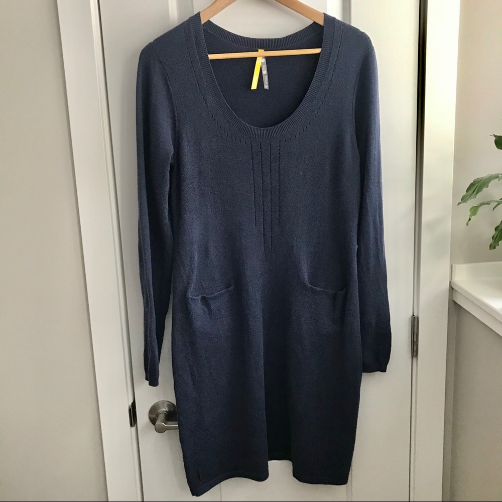 LOLE cotton blend knit dress with real pockets